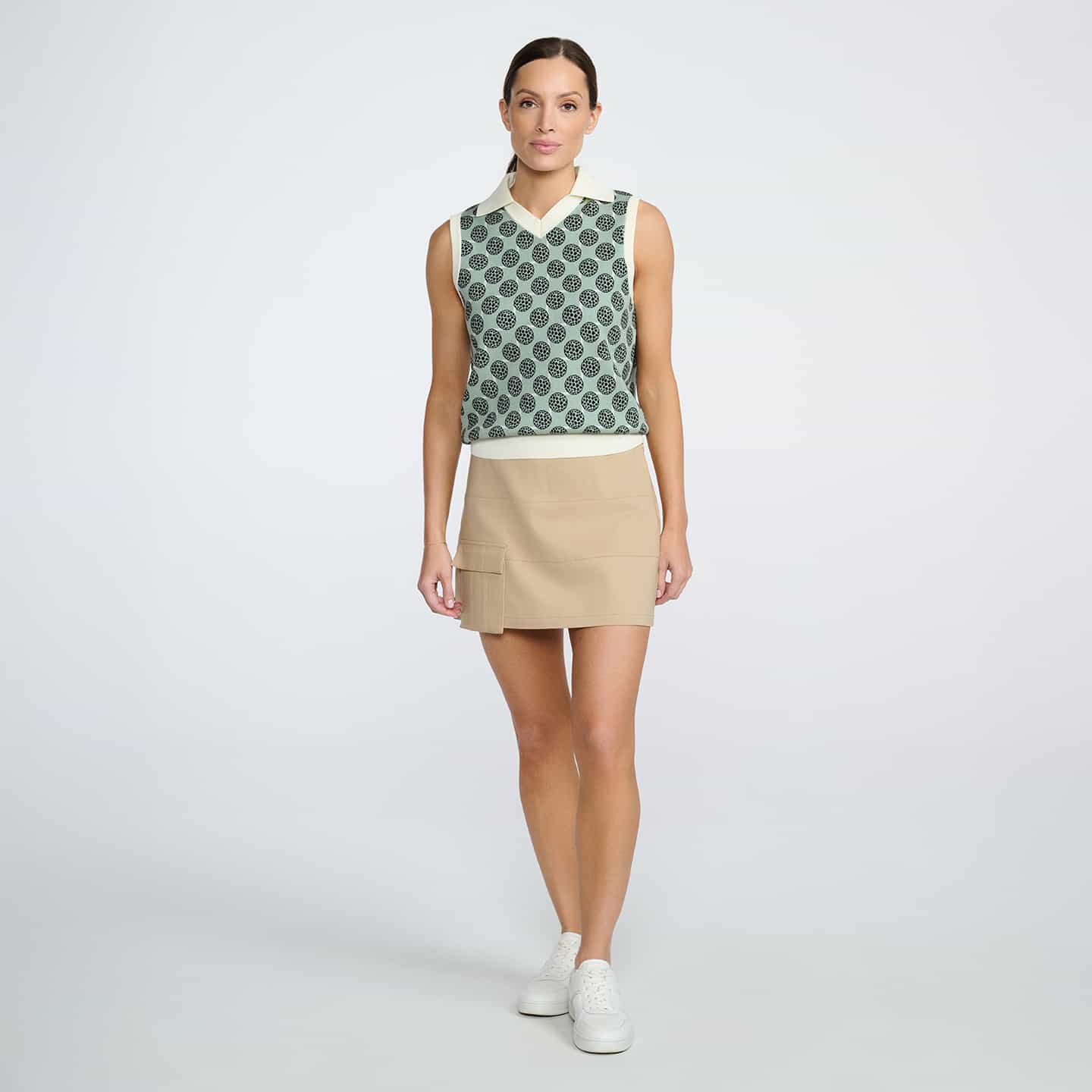 Women's Golf Ball Motif Sleeveless Top - Image 9