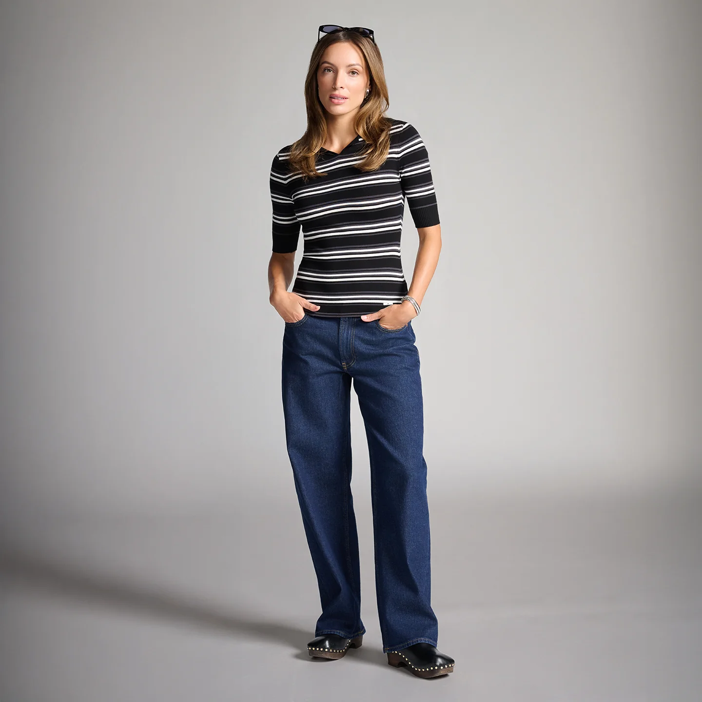 Women's Lapel Knitted Top - Image 3