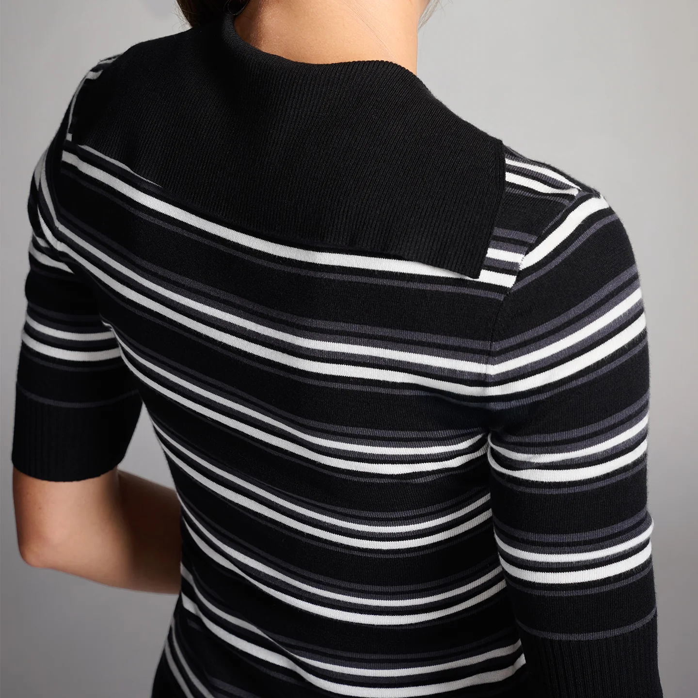 Women's Lapel Knitted Top - Image 6