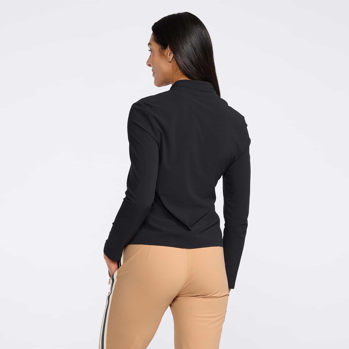 Women's Lavalliere Long Sleeve Polo - Image 9