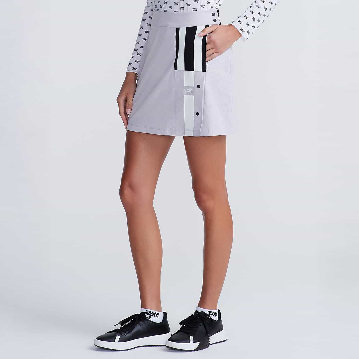 Women's Logo Striped A-Line Skirt - Image 5