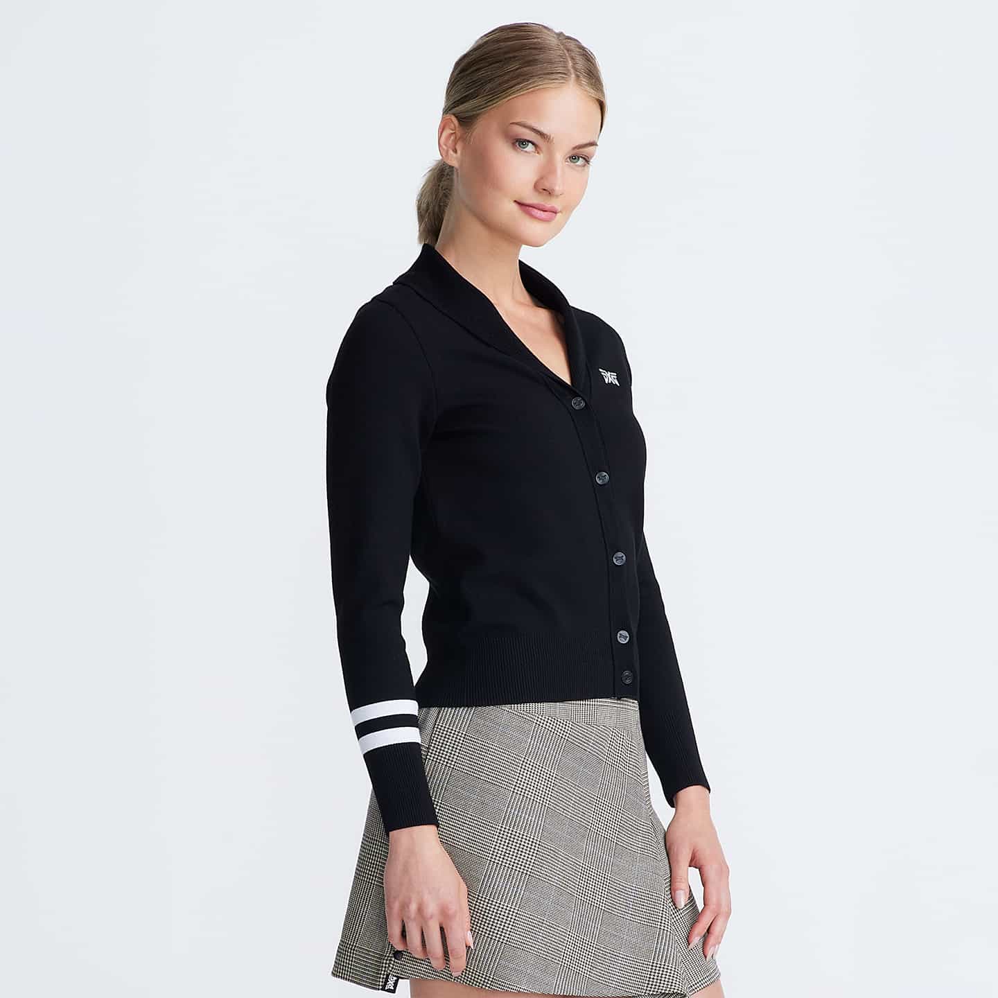 Women's Rolled Collar Cardigan - Image 3
