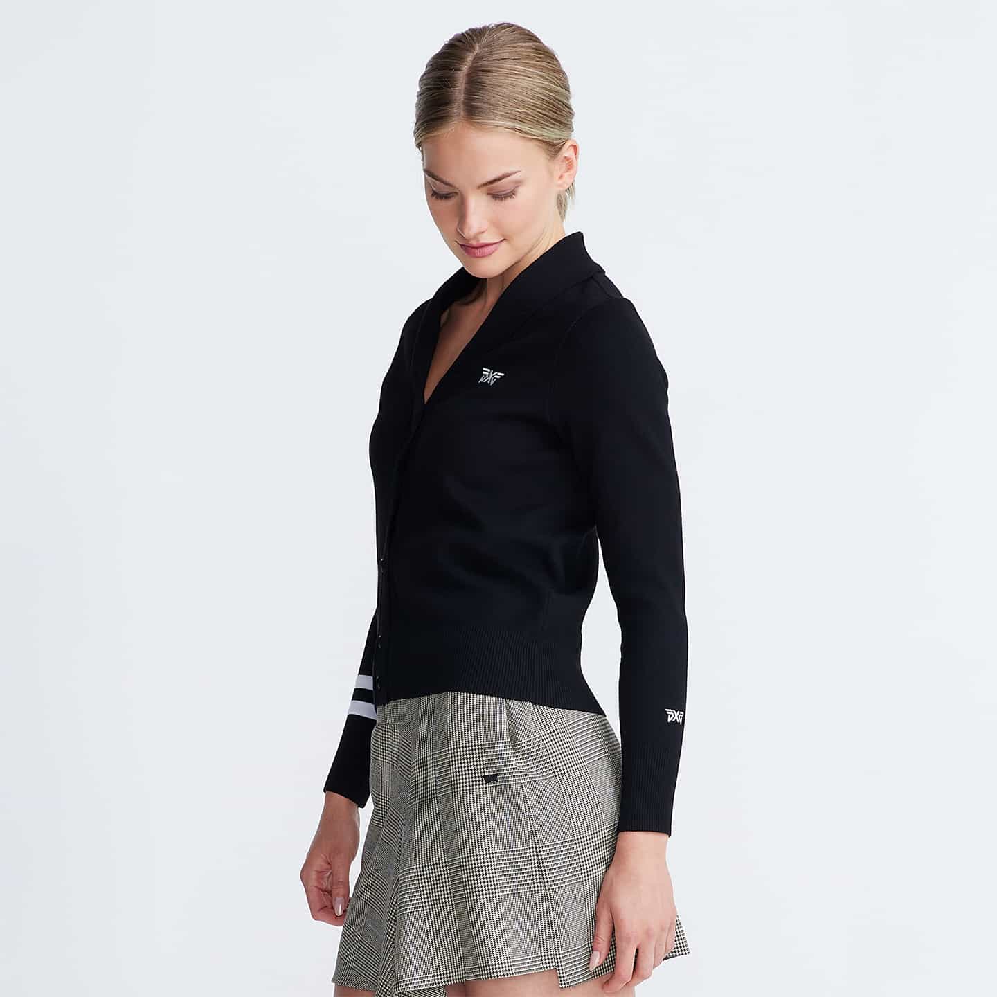 Women's Rolled Collar Cardigan - Image 4