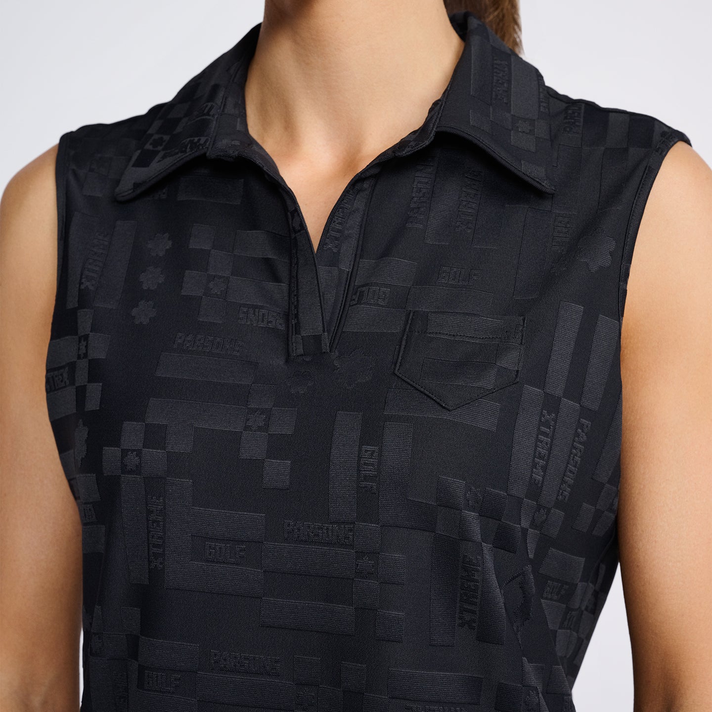 Women's #SheGolfs Sleeveless Polo - Image 6