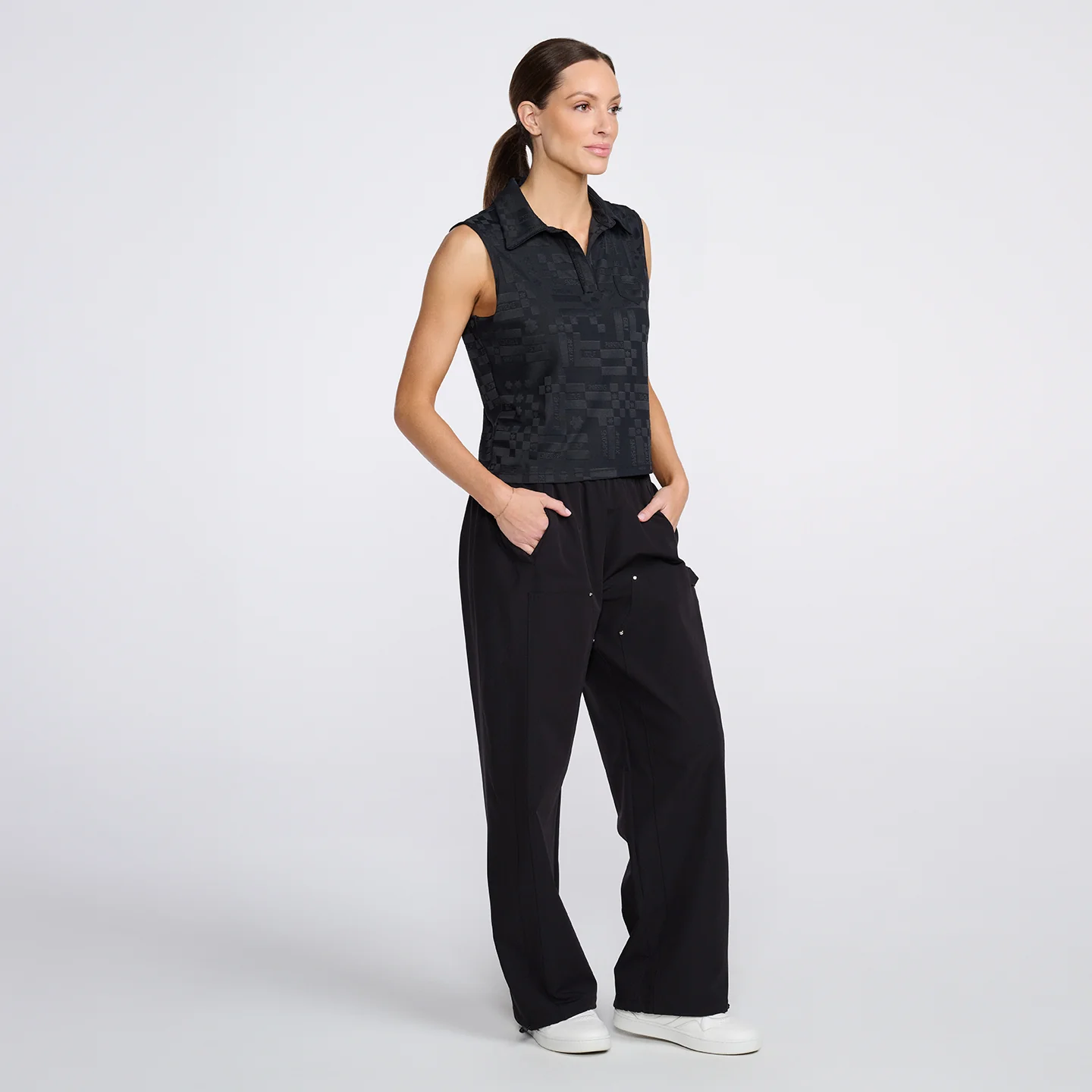 Women's #SheGolfs Sleeveless Polo - Image 7