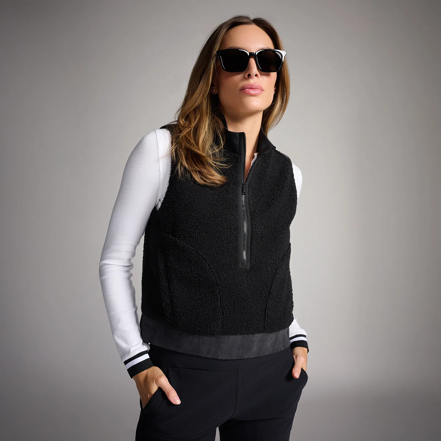 Women's Signorina Sherpa Vest - Image 6