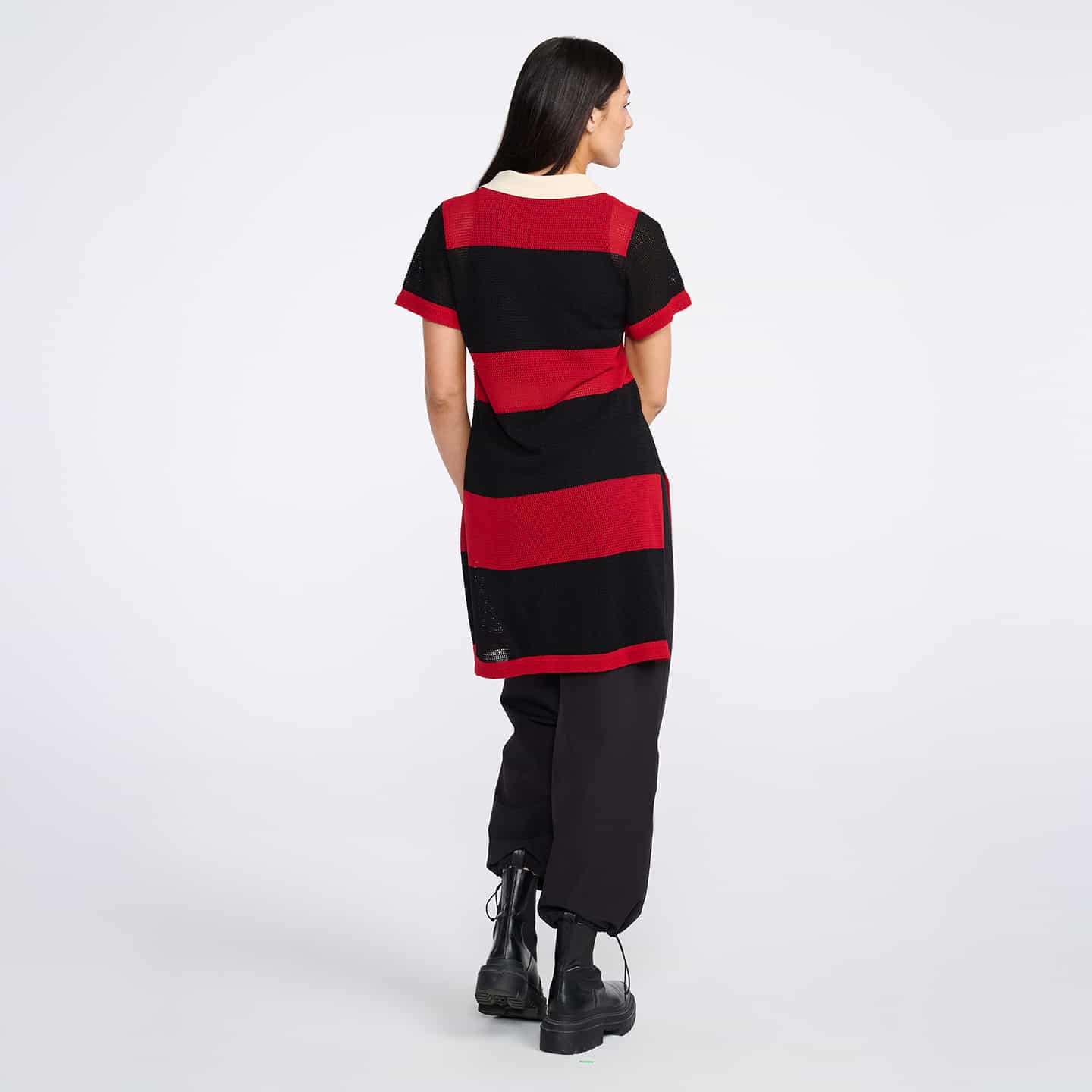 Women's Varsity Pointelle Tunic Dress - Image 12