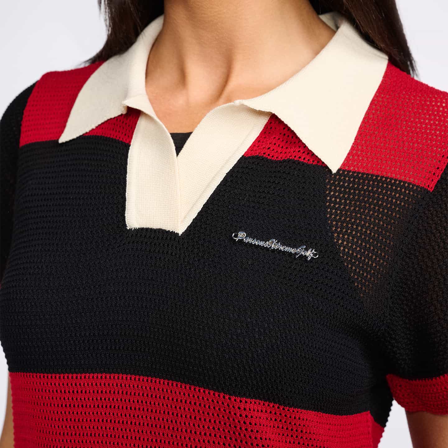 Women's Varsity Pointelle Tunic Dress - Image 8